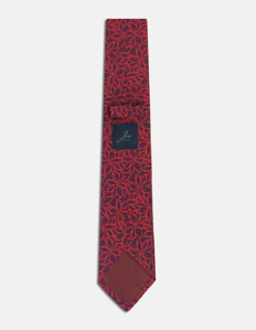 Picture of Joe Black Red Floral Italian Silk Tie