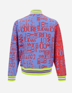 Picture of Versace Multi Doodle Logo Mesh Track Jacket