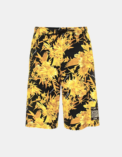 Picture of Just Cavalli Gold Flower Sweat Shorts