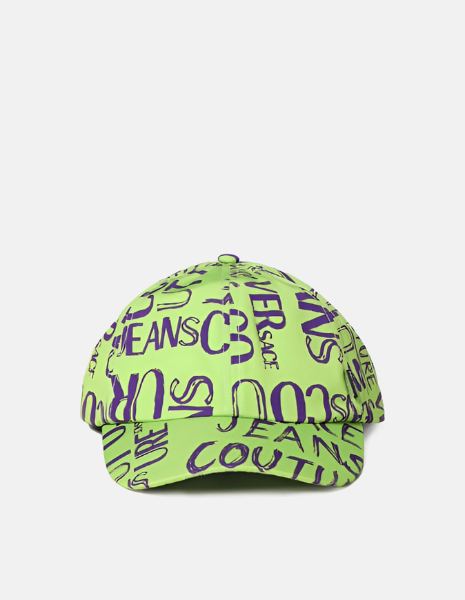 Picture of Versace Lime Doodle Logo Cap