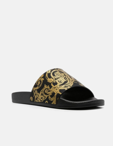 Picture of Versace Gold Logo Baroque Slide