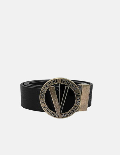 Picture of Versace Jeans Couture Brass V-Emblem Reversible Belt