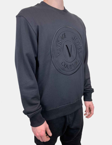 Picture of Versace Black V-Emblem Sweatshirt