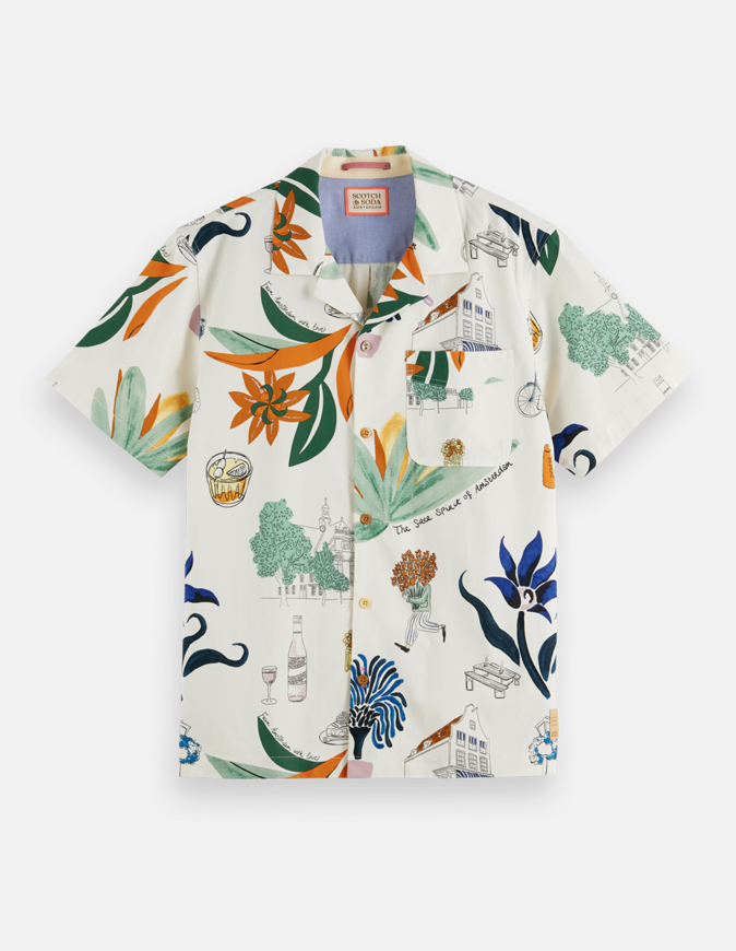 Picture of Scotch & Soda Hawaii Relaxed S/S Shirt