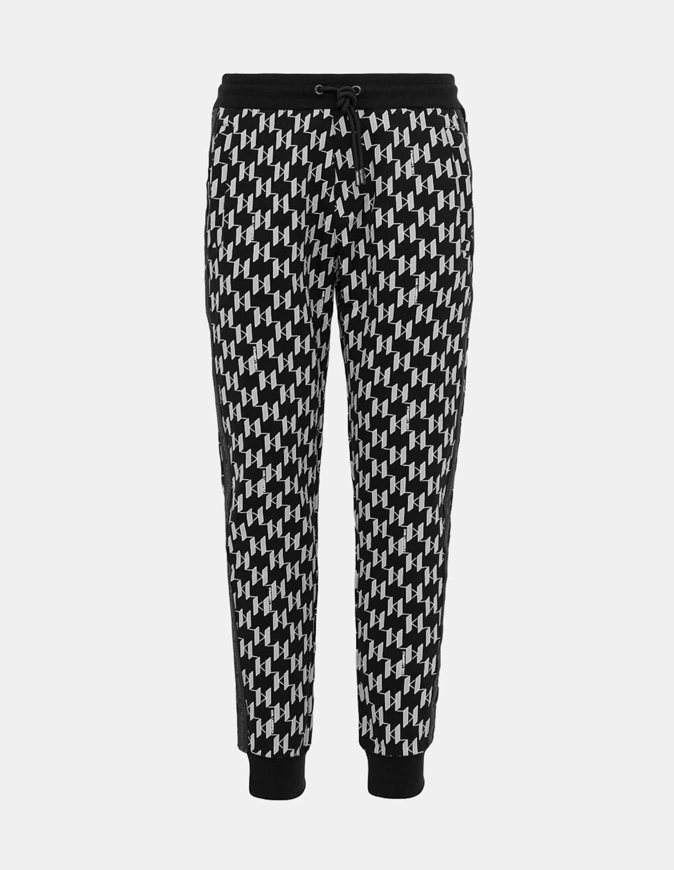 Picture of Karl Lagerfeld Monogram Black Sweatpant