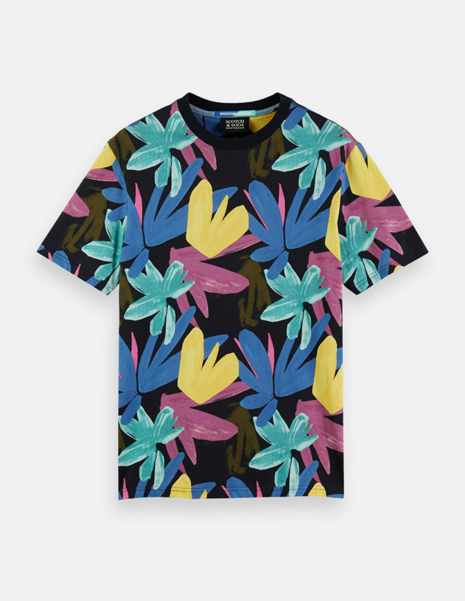 Picture of Scotch & Soda Floral Print Regular Tee