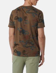 Picture of No Excess Olive Pacific Print Tee