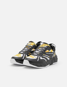 Picture of Versace Black Atom Gold Baroque Sneakers