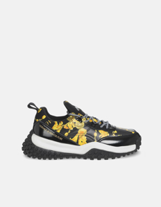 Picture of Versace Black Hyber Baroque Sneakers
