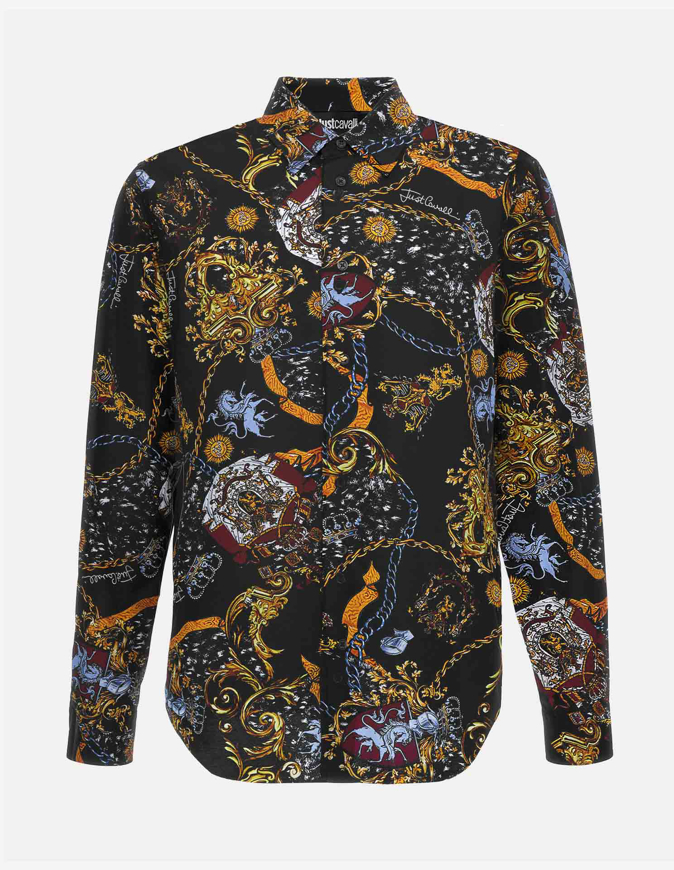 Picture of Just Cavalli Iconic Shields L/S Shirt