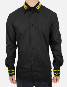 Picture of Versace Black Gold Chain Slim Shirt