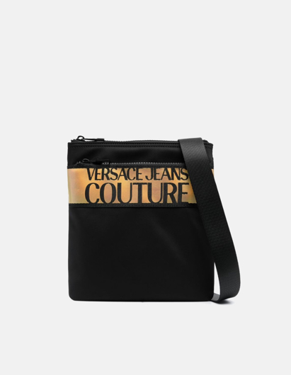 Picture of Versace Gold Logo Crossbody Bag