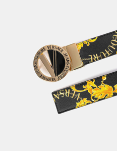 Picture of Versace Chain Baroque Gold V-Emblem Reversible Belt