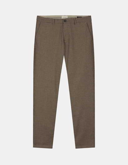 Picture of Dstrezzed Brown Small Check Slim Pants