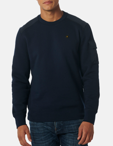 Picture of No Excess Navy Contrast Sweatshirt