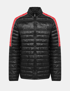 Picture of Karl Lagerfeld Red Stripe Logo Puffer Jacket